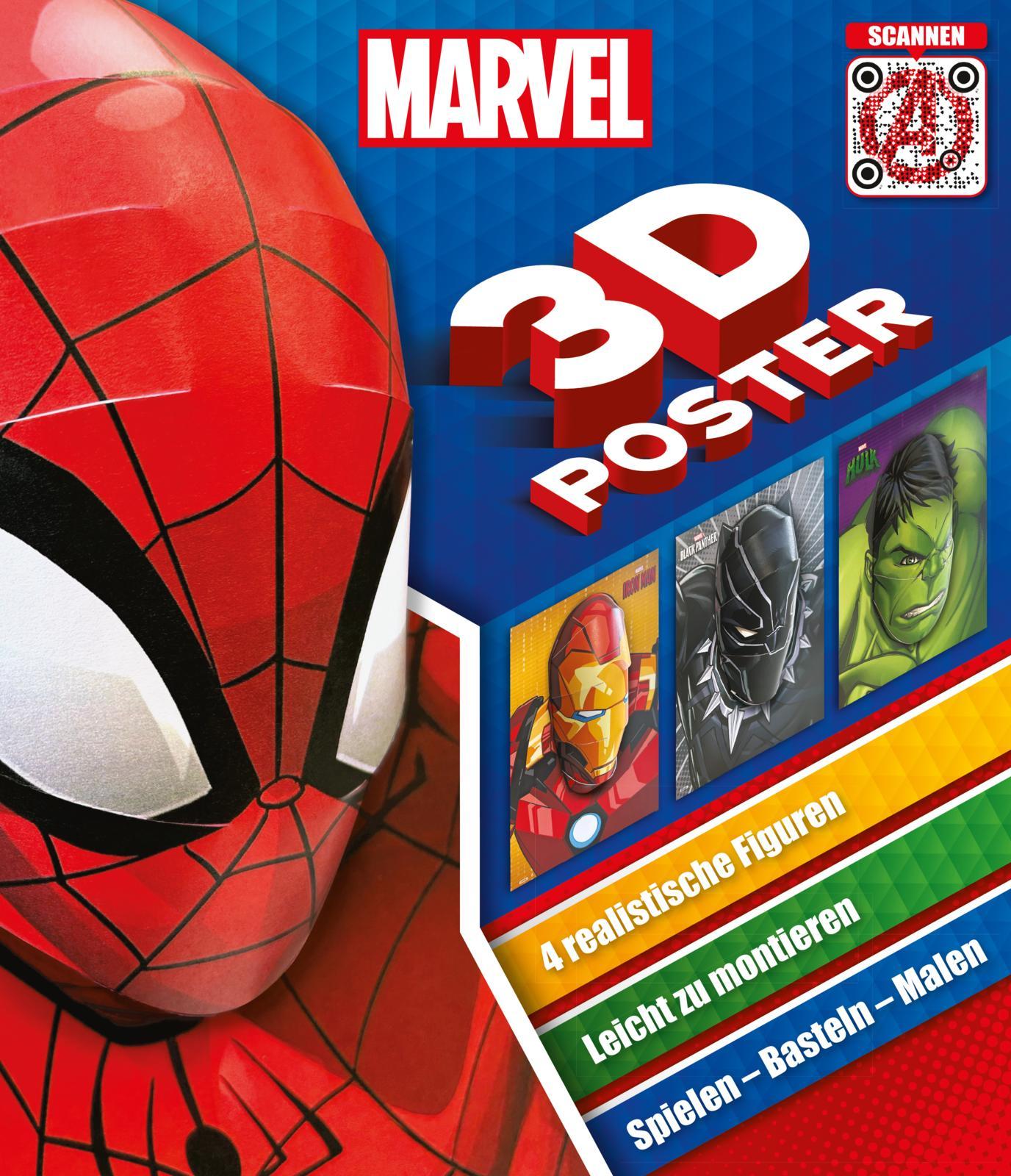 Cover: 9783845126777 | MARVEL: 3D-Poster | Taschenbuch | MARVEL | 16 S. | Deutsch | 2024