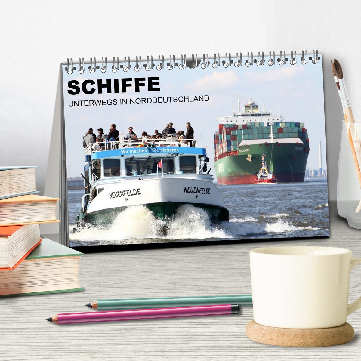 Bild: 9783435690442 | Schiffe - Unterwegs in Norddeutschland (Tischkalender 2025 DIN A5...