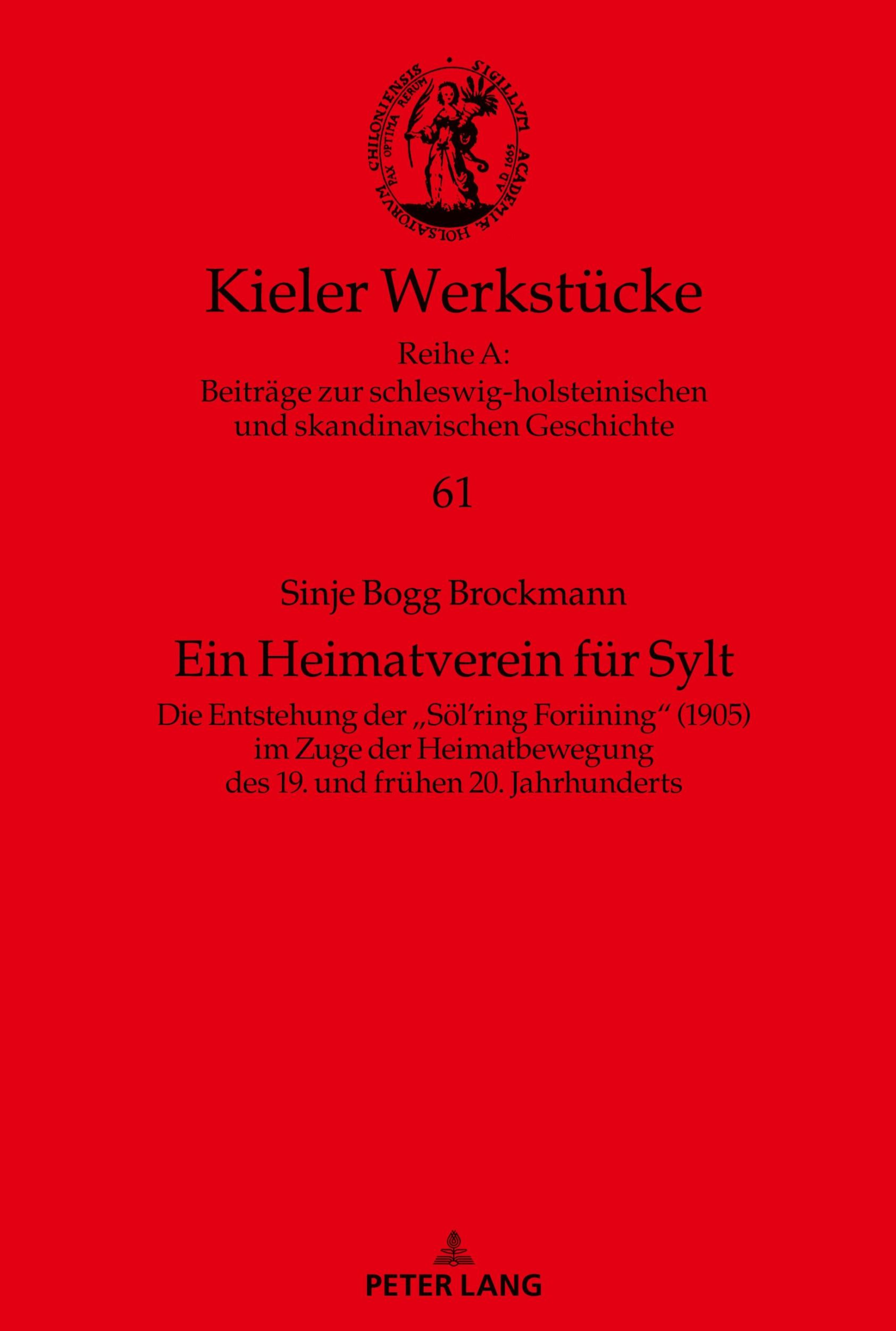 Cover: 9783631903988 | Ein Heimatverein für Sylt | Sinje Bogg Brockmann | Buch | Deutsch