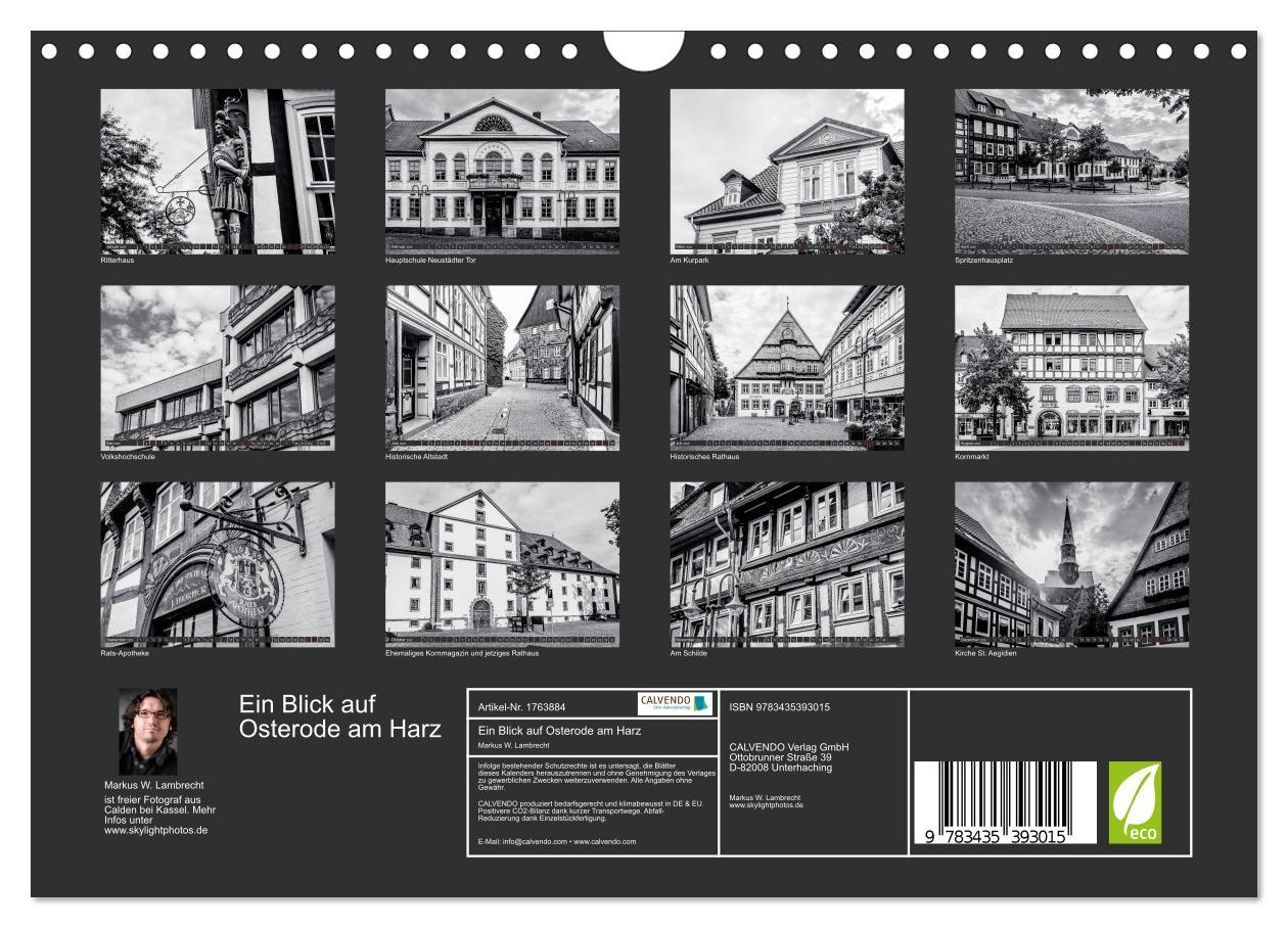 Bild: 9783435393015 | Ein Blick auf Osterode am Harz (Wandkalender 2025 DIN A4 quer),...