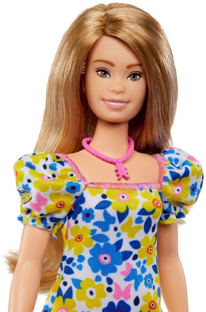 Bild: 194735093854 | Barbie Fashionistas Puppe mit Down-Syndrom im Blümchenkleid | Stück