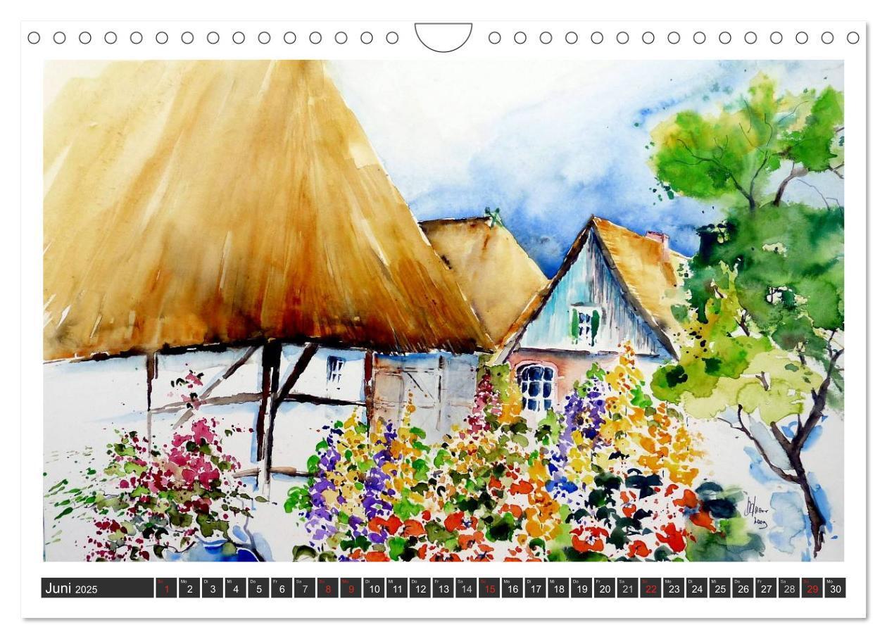 Bild: 9783435815791 | Aquarelle - Fischland-Darß (Wandkalender 2025 DIN A4 quer),...