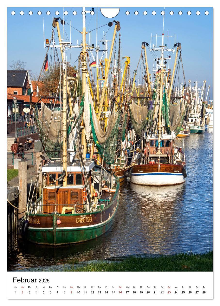 Bild: 9783435969845 | GREETSIEL Rund um den Hafen (Wandkalender 2025 DIN A4 hoch),...