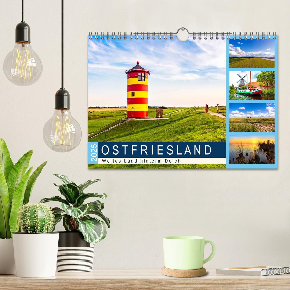 Bild: 9783435330225 | OSTFRIESLAND Weites Land hinterm Deich (Wandkalender 2025 DIN A4...