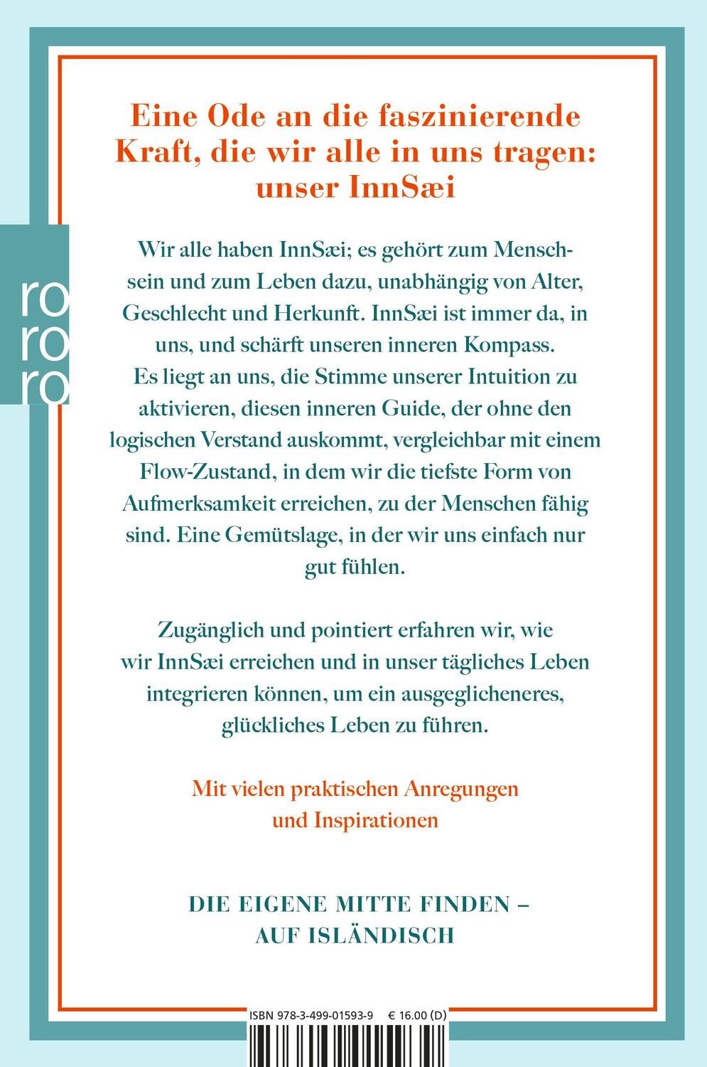 Rückseite: 9783499015939 | Die Kunst des InnSæi | Hrund Gunnsteinsdóttir | Taschenbuch | 256 S.