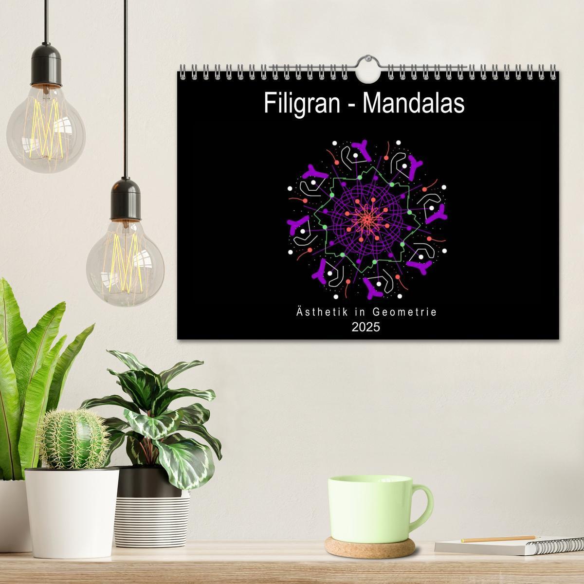 Bild: 9783435142835 | Filigran - Mandalas (Wandkalender 2025 DIN A4 quer), CALVENDO...