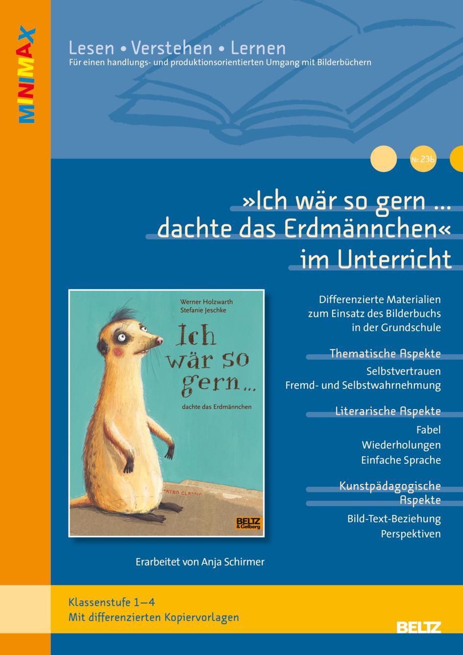 Cover: 9783407824196 | 'Ich wär so gern... dachte das Erdmännchen' im Unterricht | Schirmer