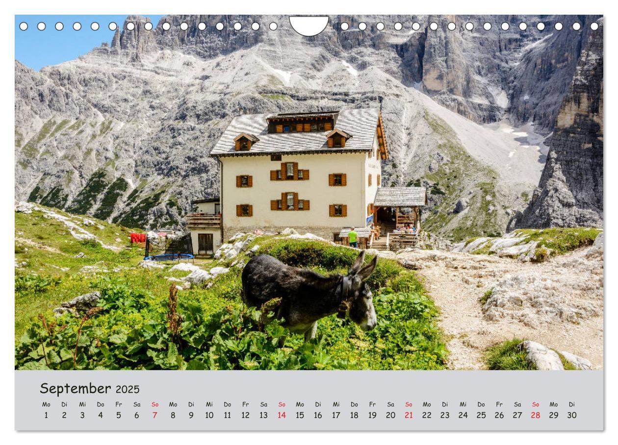 Bild: 9783435290529 | Wandern in den Dolomiten (Wandkalender 2025 DIN A4 quer), CALVENDO...