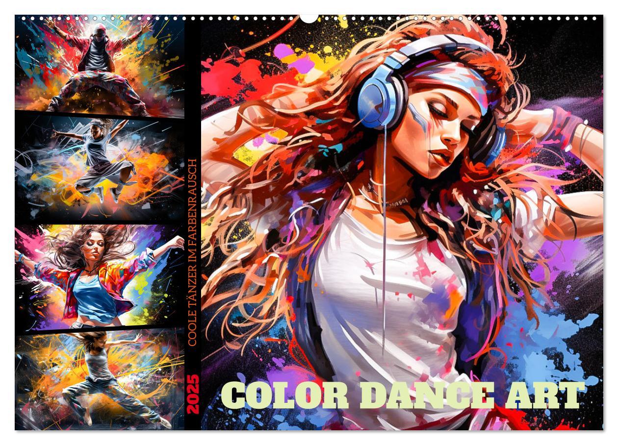 Cover: 9783383877599 | Color Dance Art (Wandkalender 2025 DIN A2 quer), CALVENDO...