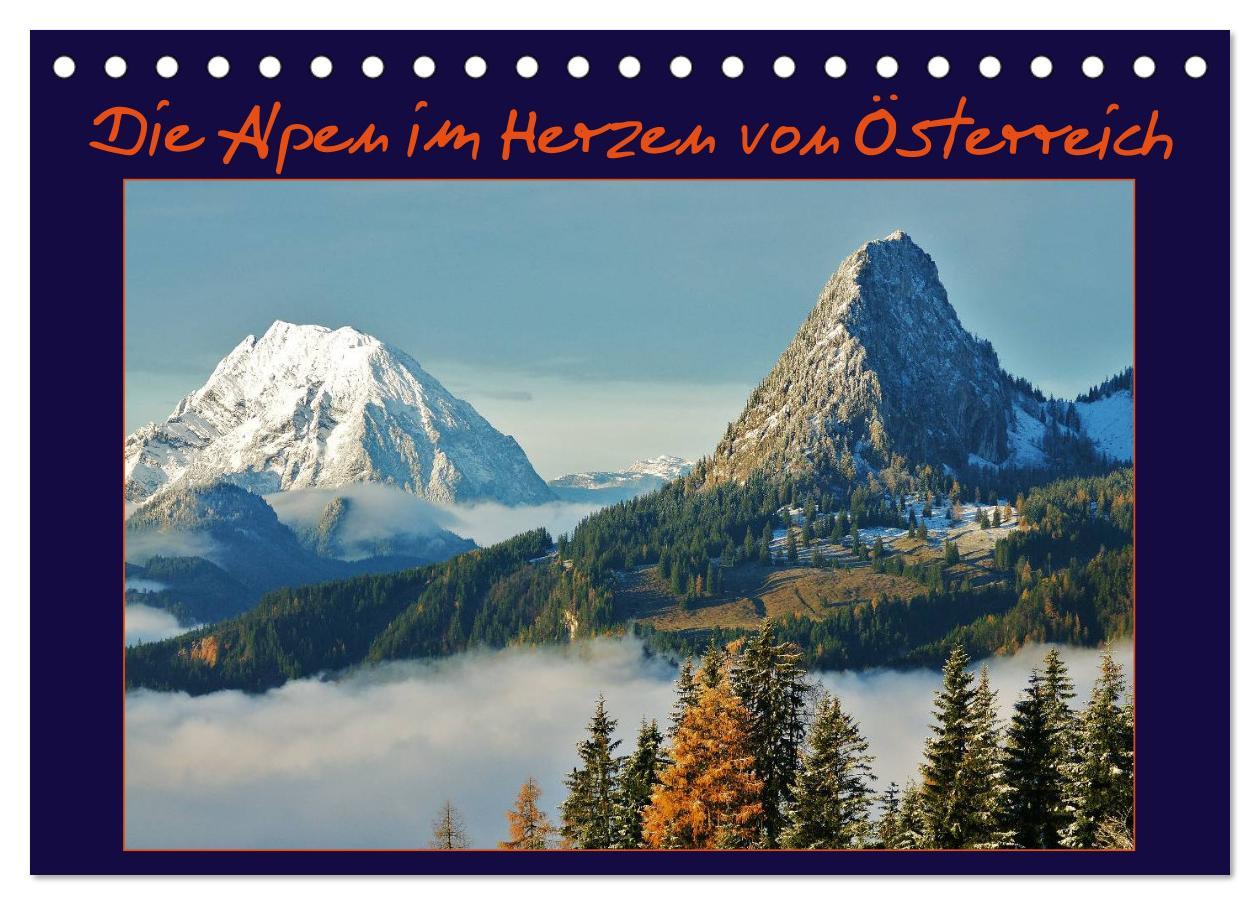 Cover: 9783435493036 | Die Alpen im Herzen von Österreich (Tischkalender 2025 DIN A5...