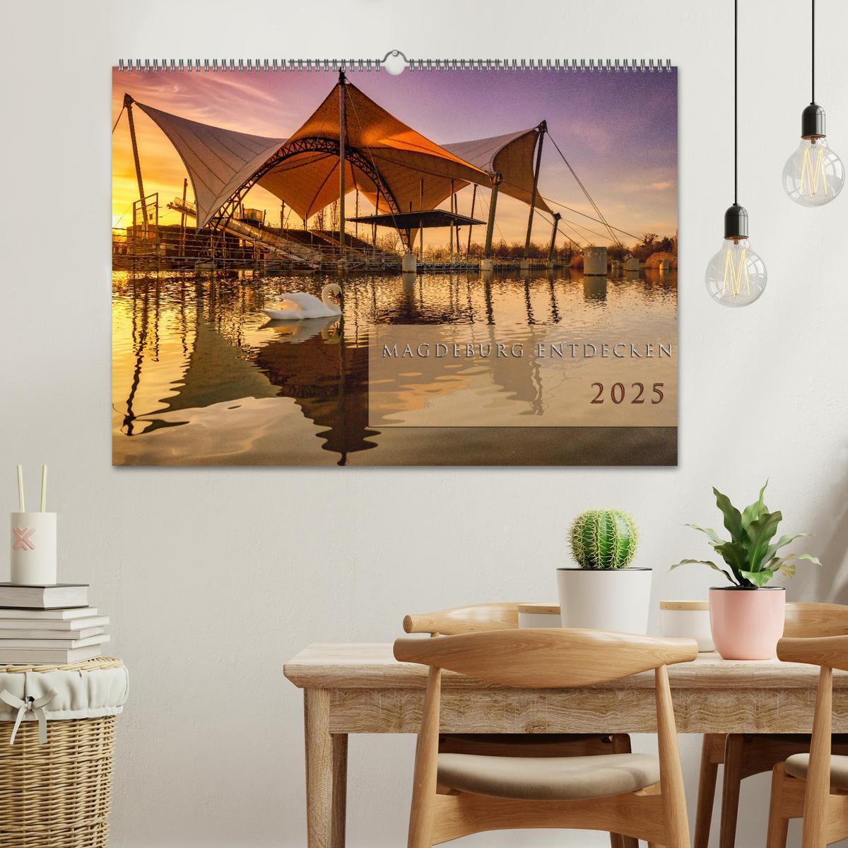 Bild: 9783383830105 | Magdeburg entdecken (Wandkalender 2025 DIN A2 quer), CALVENDO...