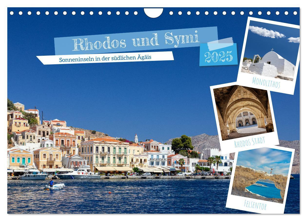 Cover: 9783383845963 | Rhodos und Symi (Wandkalender 2025 DIN A4 quer), CALVENDO...