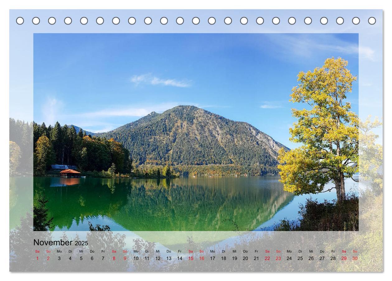 Bild: 9783435177776 | Walchensee (Tischkalender 2025 DIN A5 quer), CALVENDO Monatskalender