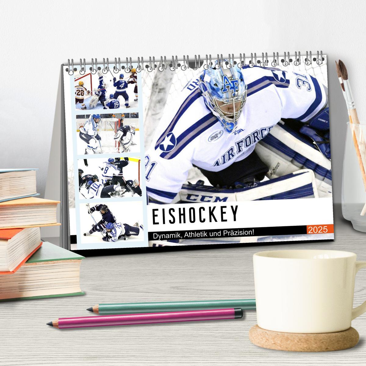 Bild: 9783435178872 | Eishockey. Dynamik, Athletik und Präzision! (Tischkalender 2025 DIN...