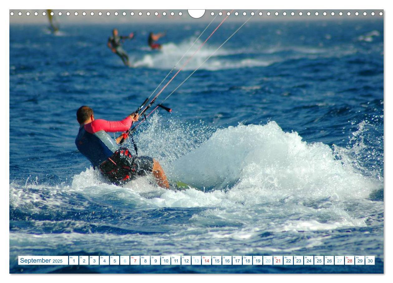 Bild: 9783435477449 | Kitesurfen - Wind und Wellen (Wandkalender 2025 DIN A3 quer),...