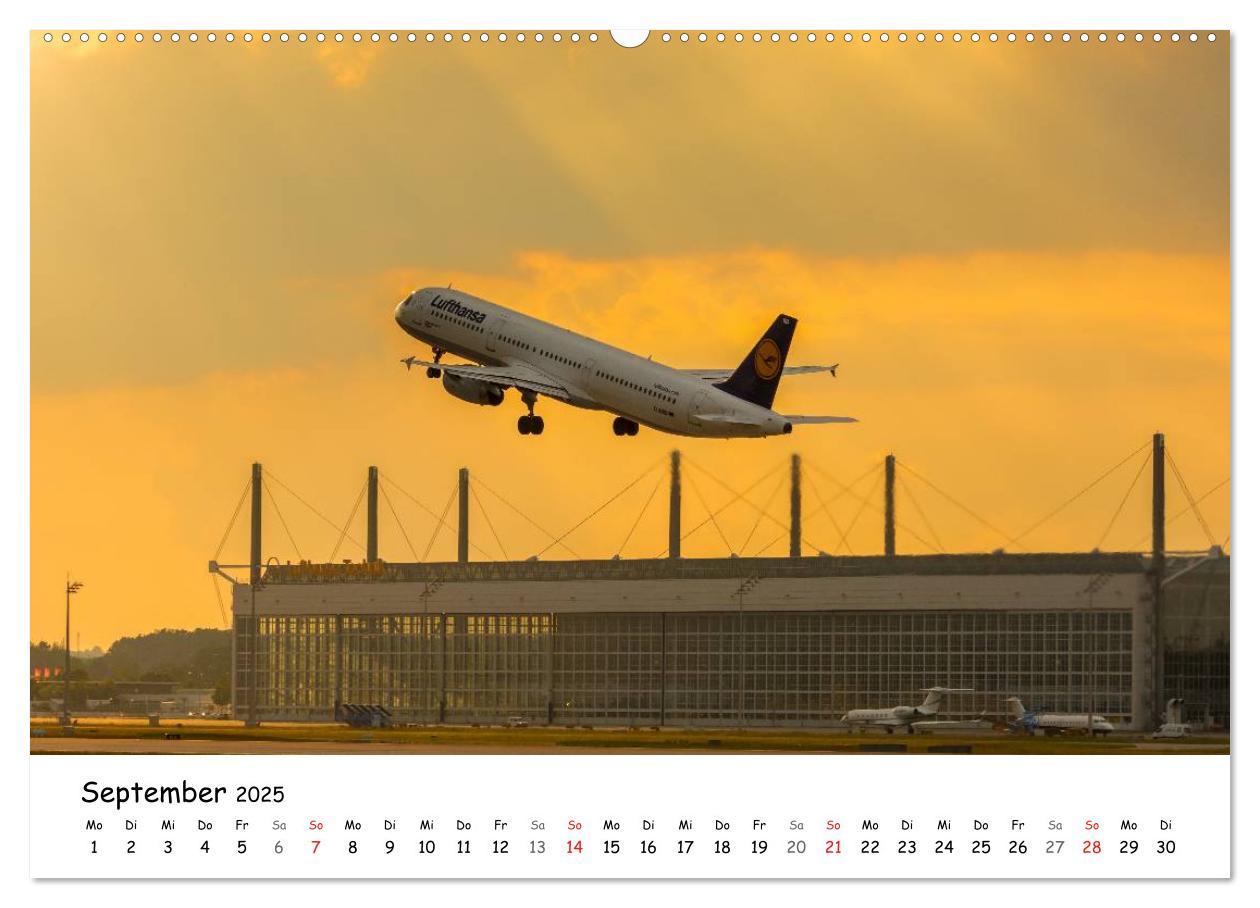 Bild: 9783435686803 | Airliner in München / 2025 (Wandkalender 2025 DIN A2 quer),...