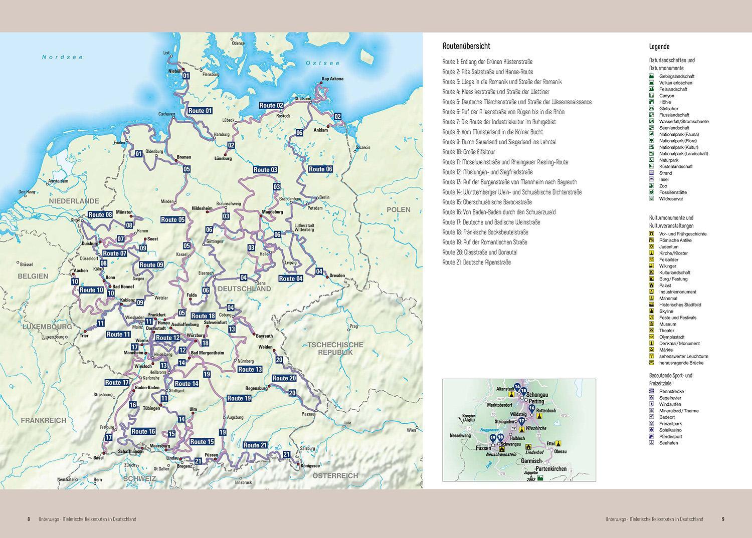 Bild: 9783969650066 | Unterwegs Malerische Reiserouten in Deutschland | Kunth Verlag | Buch