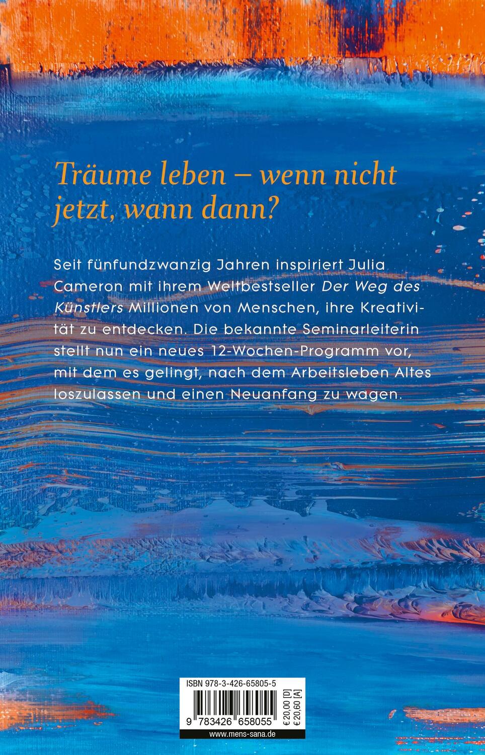 Rückseite: 9783426658055 | Es ist nie zu spät, neu anzufangen | Der Weg des Künstlers ab 60