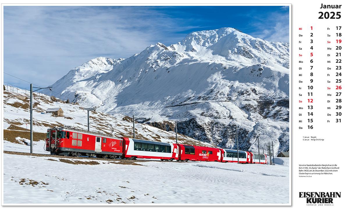 Bild: 9783844659412 | Glacier Express 2025 | Kalender | 13 S. | Deutsch | 2025 | EK-Verlag