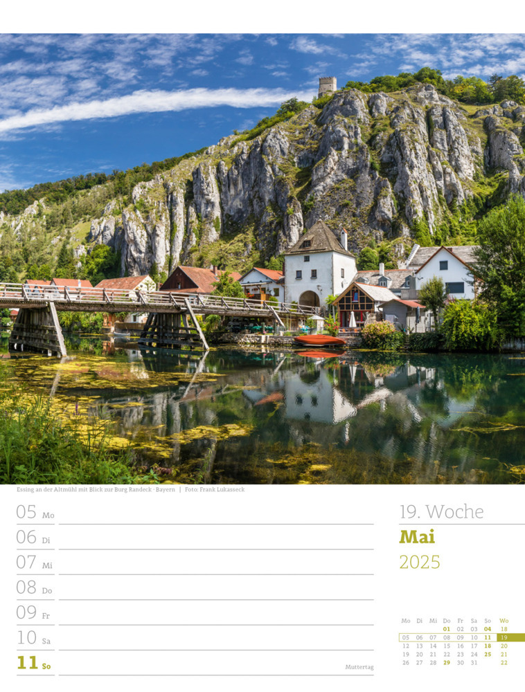 Bild: 9783838435046 | Malerisches Deutschland - Wochenplaner Kalender 2025 | Kunstverlag