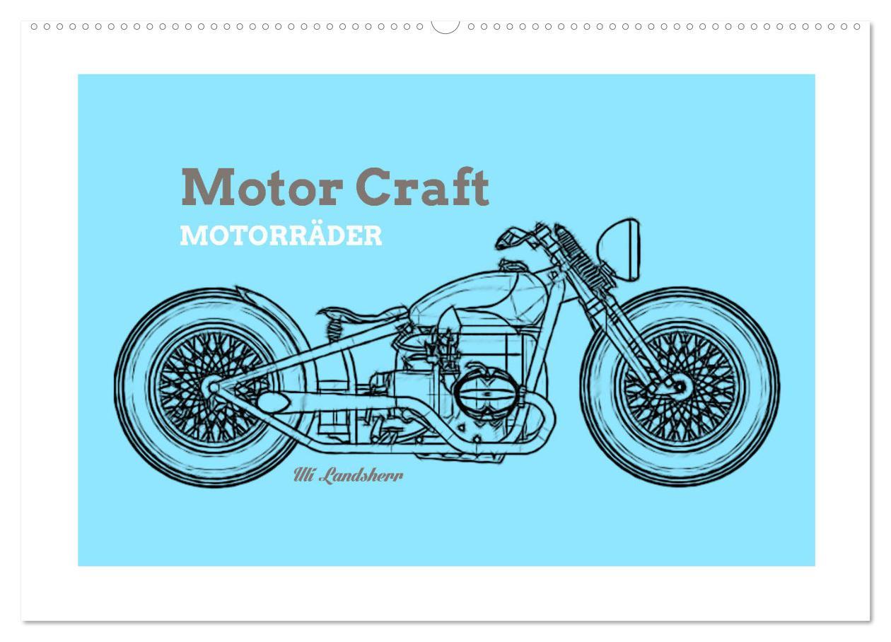 Cover: 9783435359837 | Motor Craft Motorräder (Wandkalender 2025 DIN A2 quer), CALVENDO...