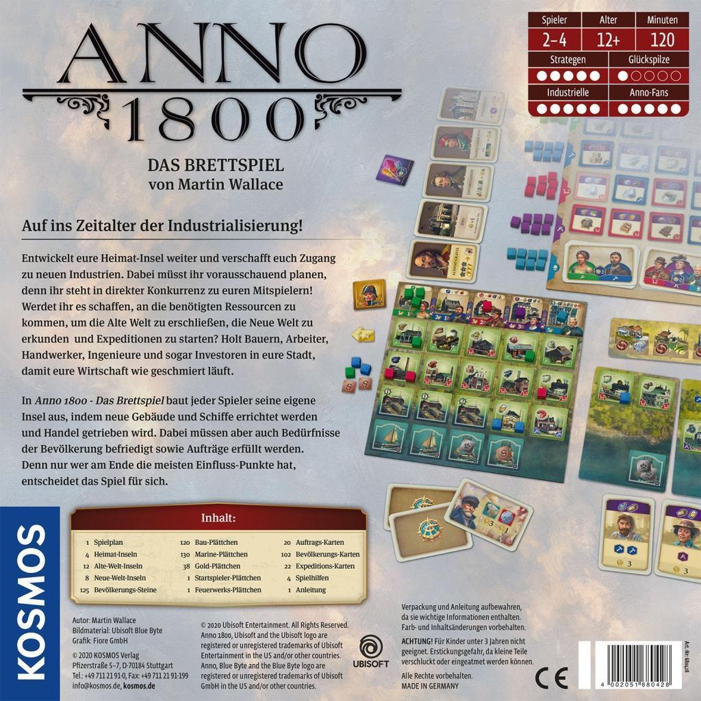 Bild: 4002051680428 | Anno 1800 | Martin Wallace | Spiel | Deutsch | 2020 | Kosmos