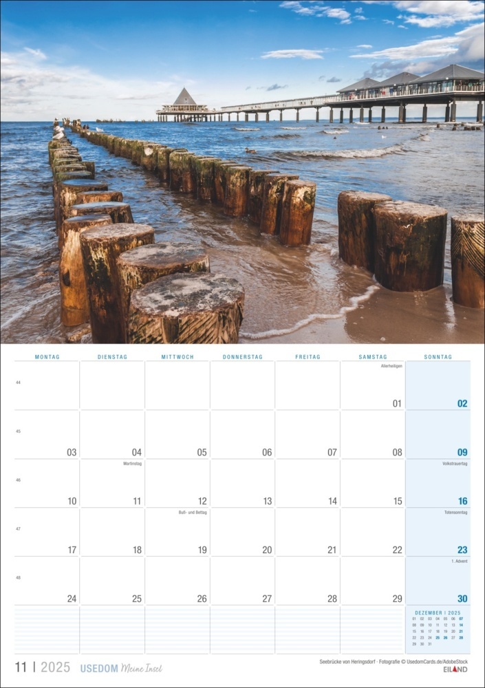 Bild: 9783964023490 | Usedom ...meine Insel Kalender 2025 | Kalender | 13 S. | Deutsch