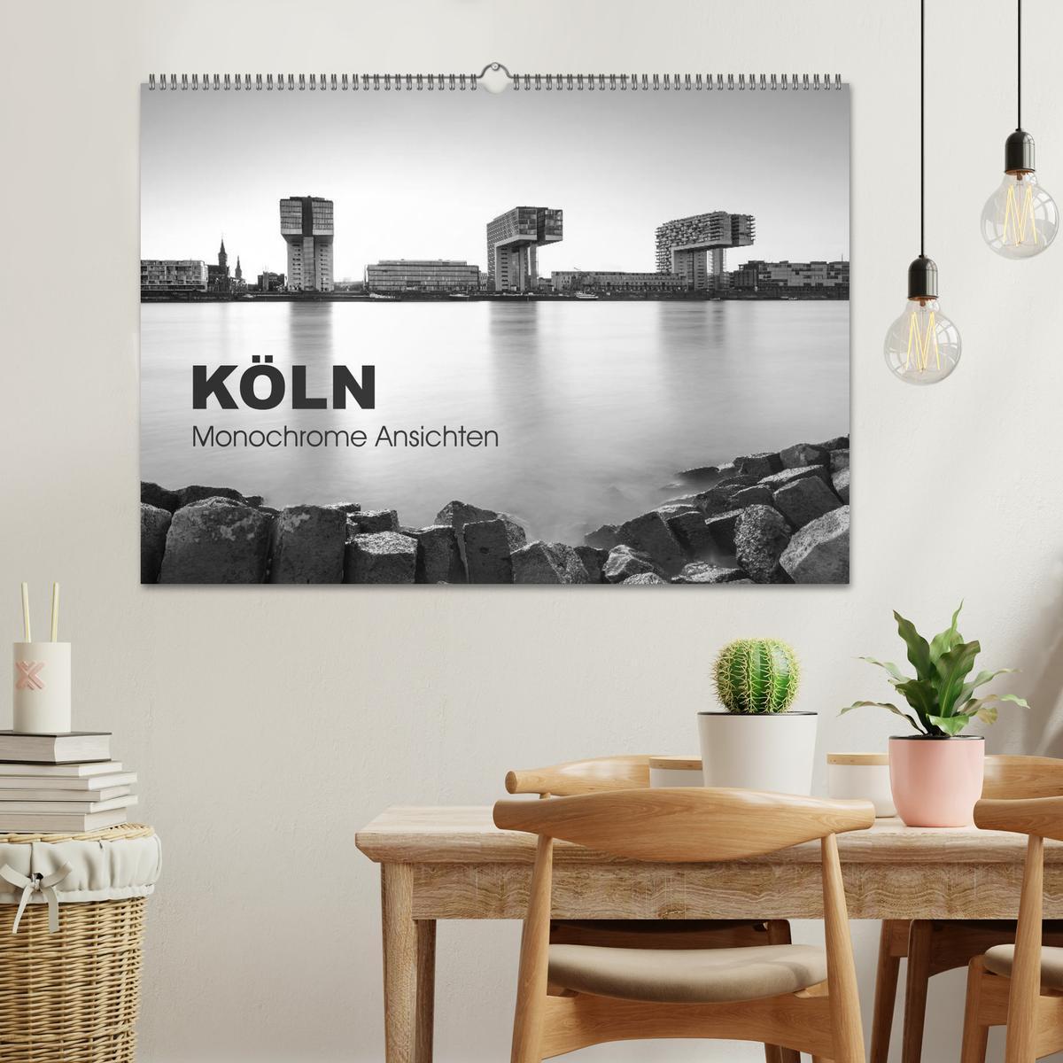 Bild: 9783435548064 | Köln - monochrome Ansichten (Wandkalender 2025 DIN A2 quer),...