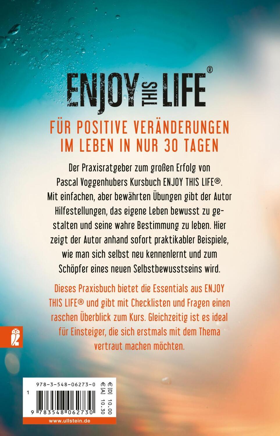 Rückseite: 9783548062730 | Enjoy this Life - In 30 Tagen zu dir selbst | Das Praxisbuch | Buch