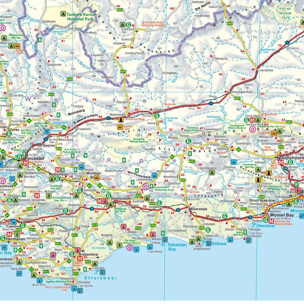 Bild: 9783707923247 | Südafrika, Straßenkarte, 1:1.500.000, freytag &amp; berndt | Berndt | 2024
