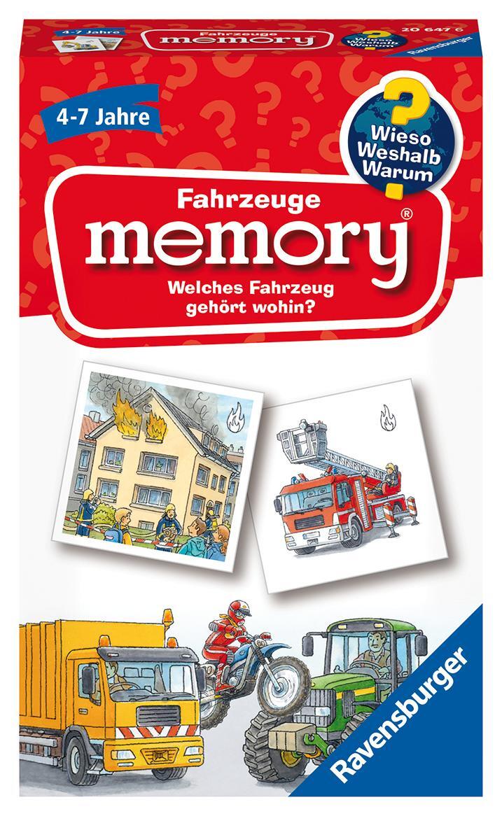 Cover: 4005556206476 | Ravensburger 20647 - Fahrzeuge memory® Wieso? Weshalb? Warum? der...