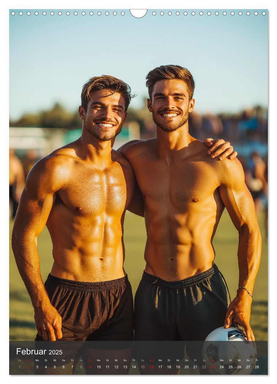 Bild: 9783457214343 | SEXY JUNGS - Nackte Haut beim Fußball (Wandkalender 2025 DIN A3...