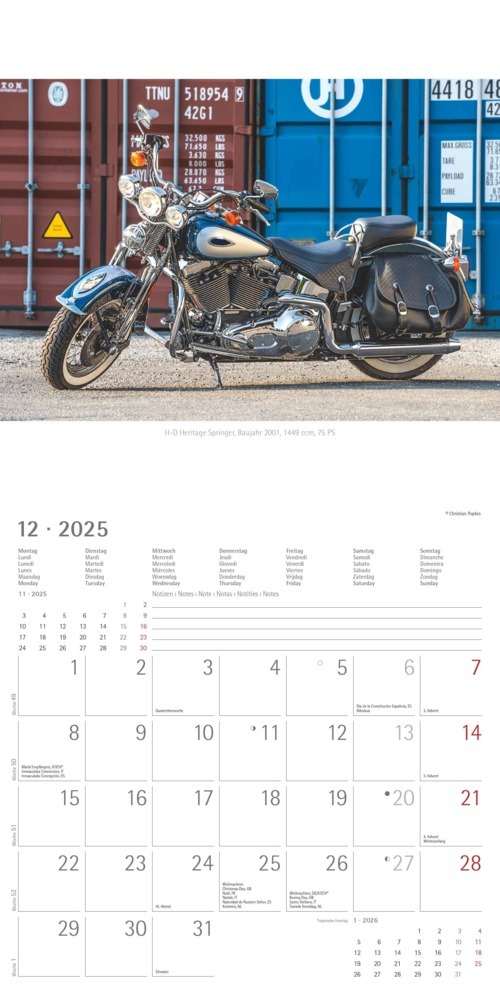 Bild: 4251732340940 | Alpha Edition - Harleys 2025 Broschürenkalender, 30x30cm,...