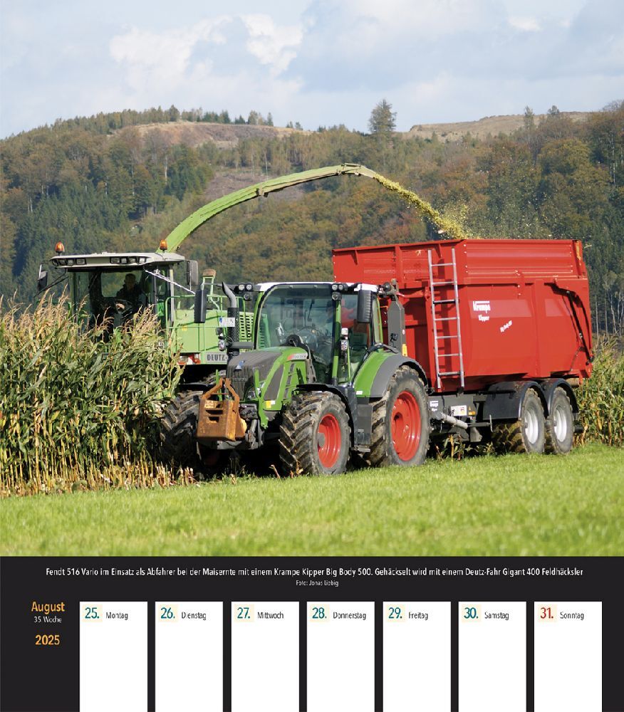 Bild: 9783751611183 | Fendt Traktoren 2025 Wochenkalender | Kalender | 53 S. | Deutsch