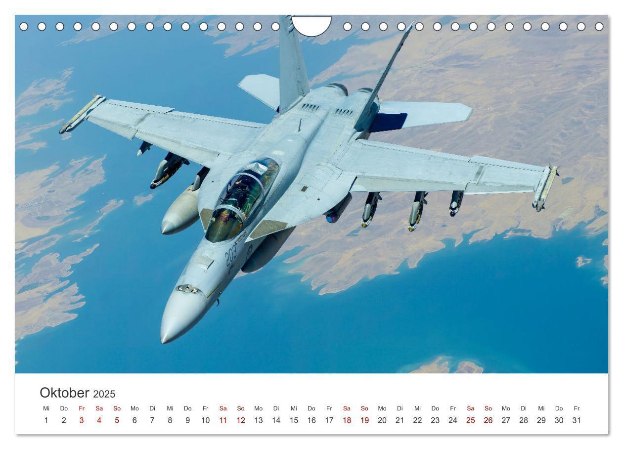 Bild: 9783383918629 | Kampfjets - Düsenjäger-Kalender (Wandkalender 2025 DIN A4 quer),...