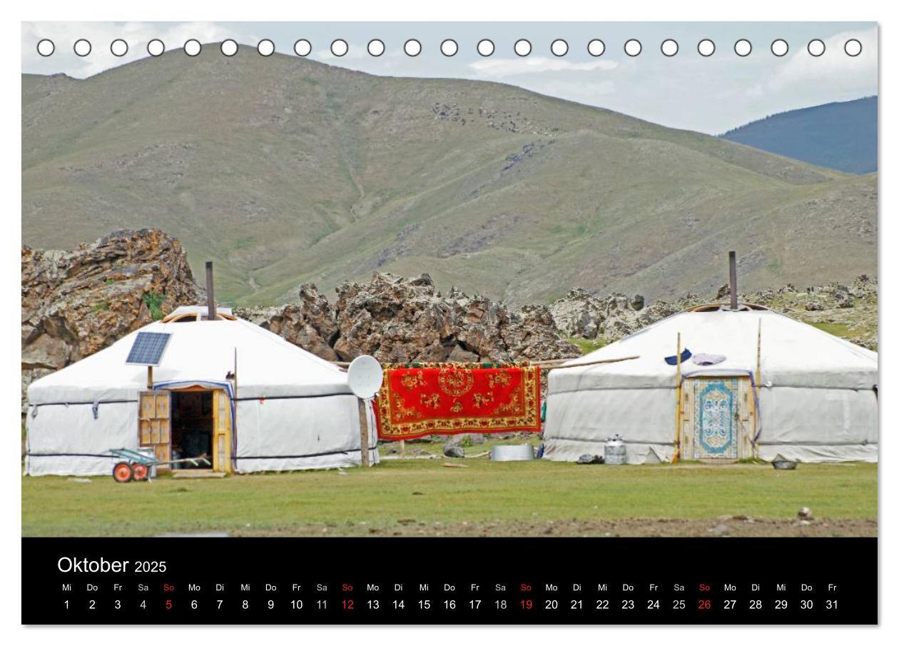 Bild: 9783435718368 | Einsame Mongolei (Tischkalender 2025 DIN A5 quer), CALVENDO...