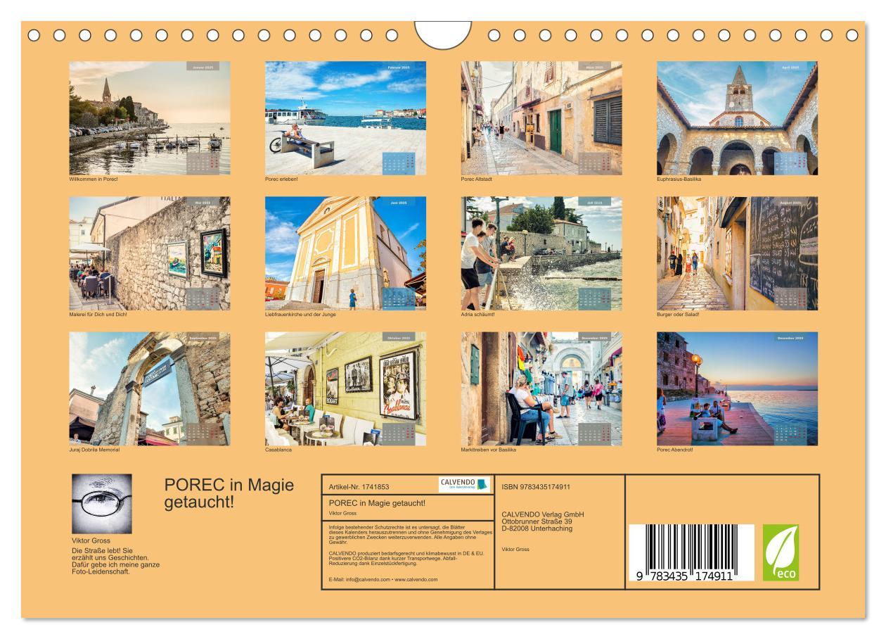 Bild: 9783435174911 | POREC in Magie getaucht! (Wandkalender 2025 DIN A4 quer), CALVENDO...