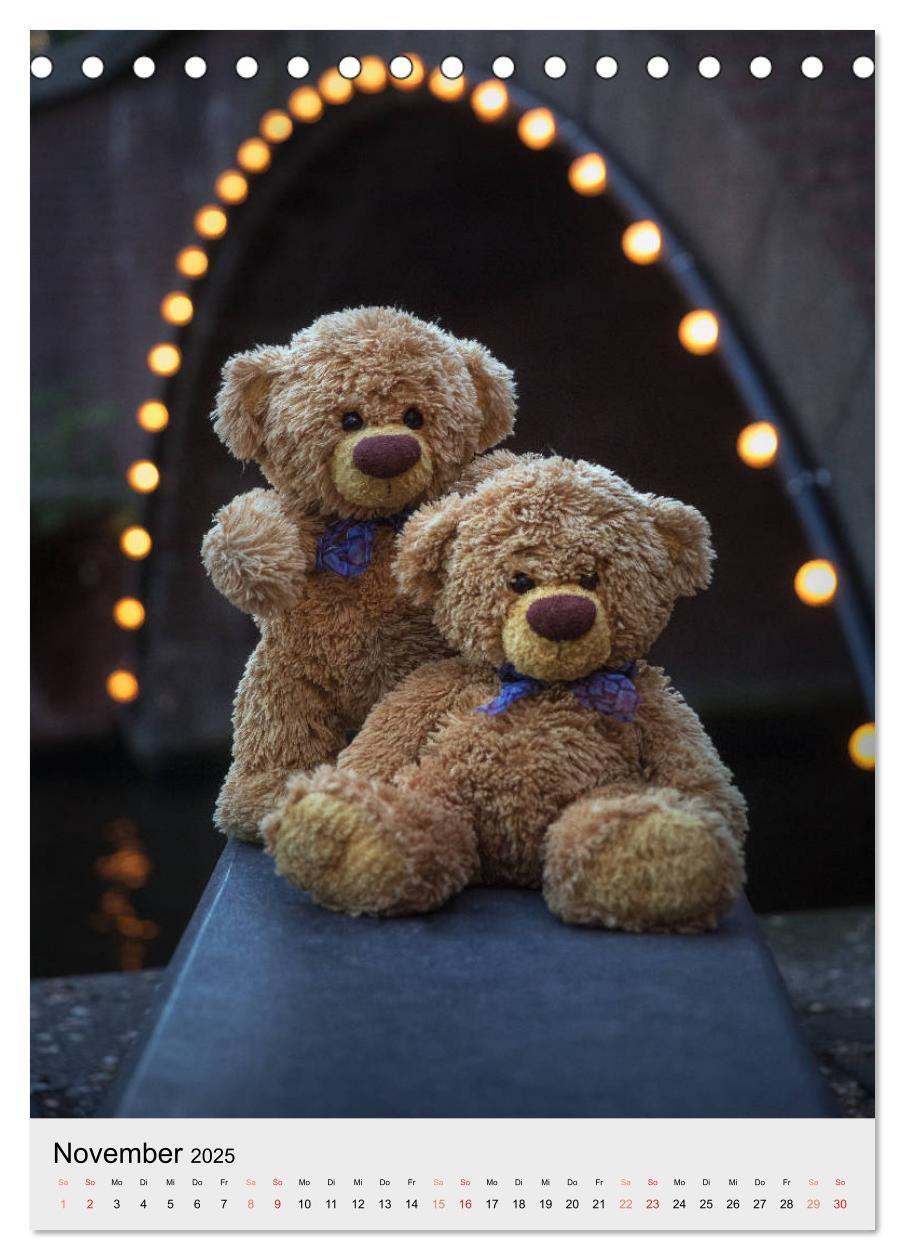 Bild: 9783435934119 | Travelling Teddy auf Welt-Tour (Tischkalender 2025 DIN A5 hoch),...