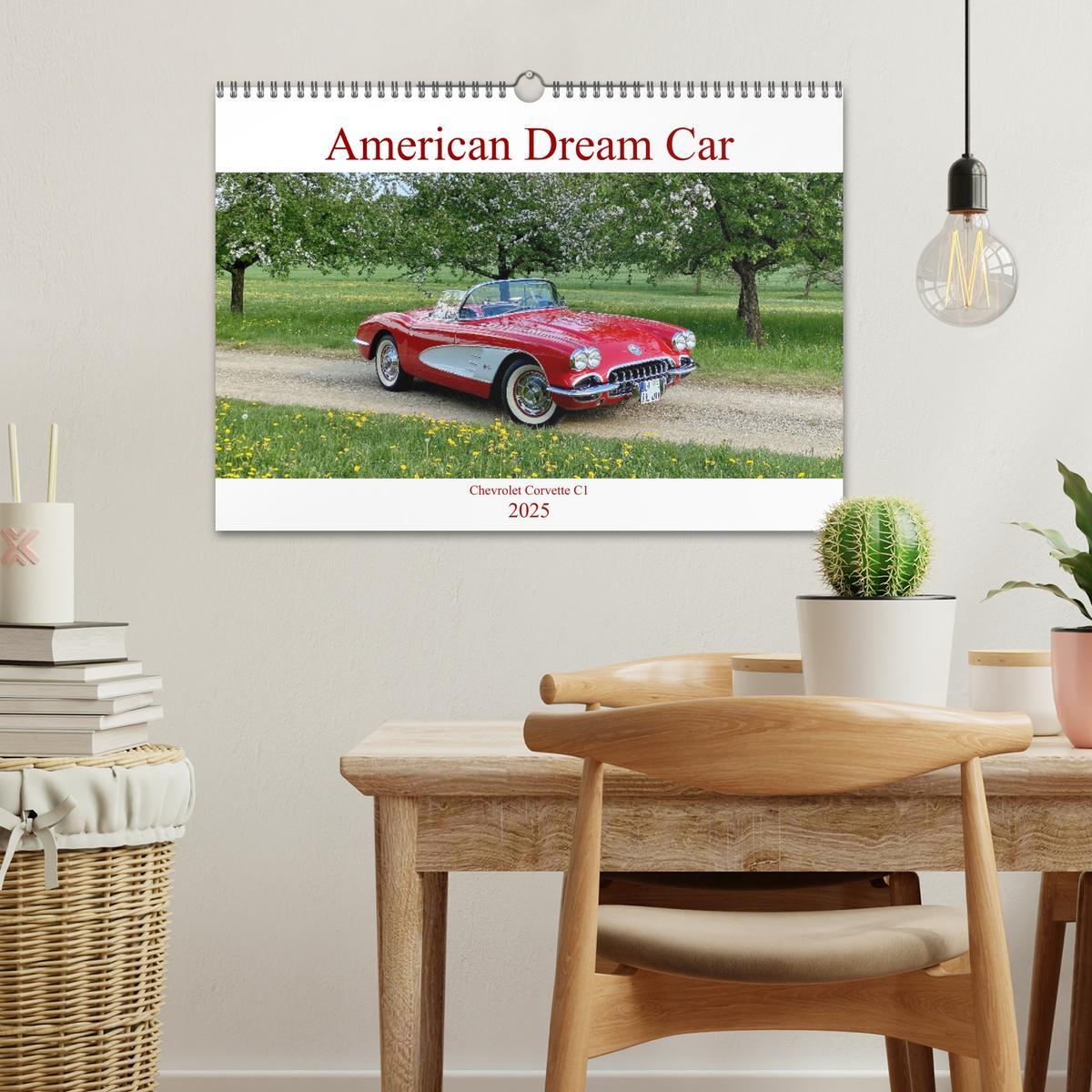 Bild: 9783383998232 | American Deam Car Corvette C1 (Wandkalender 2025 DIN A3 quer),...