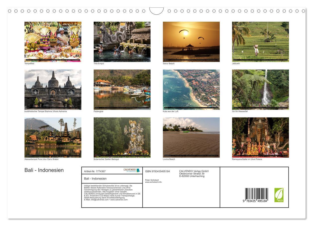 Bild: 9783435495184 | Bali - Indonesien (Wandkalender 2025 DIN A3 quer), CALVENDO...