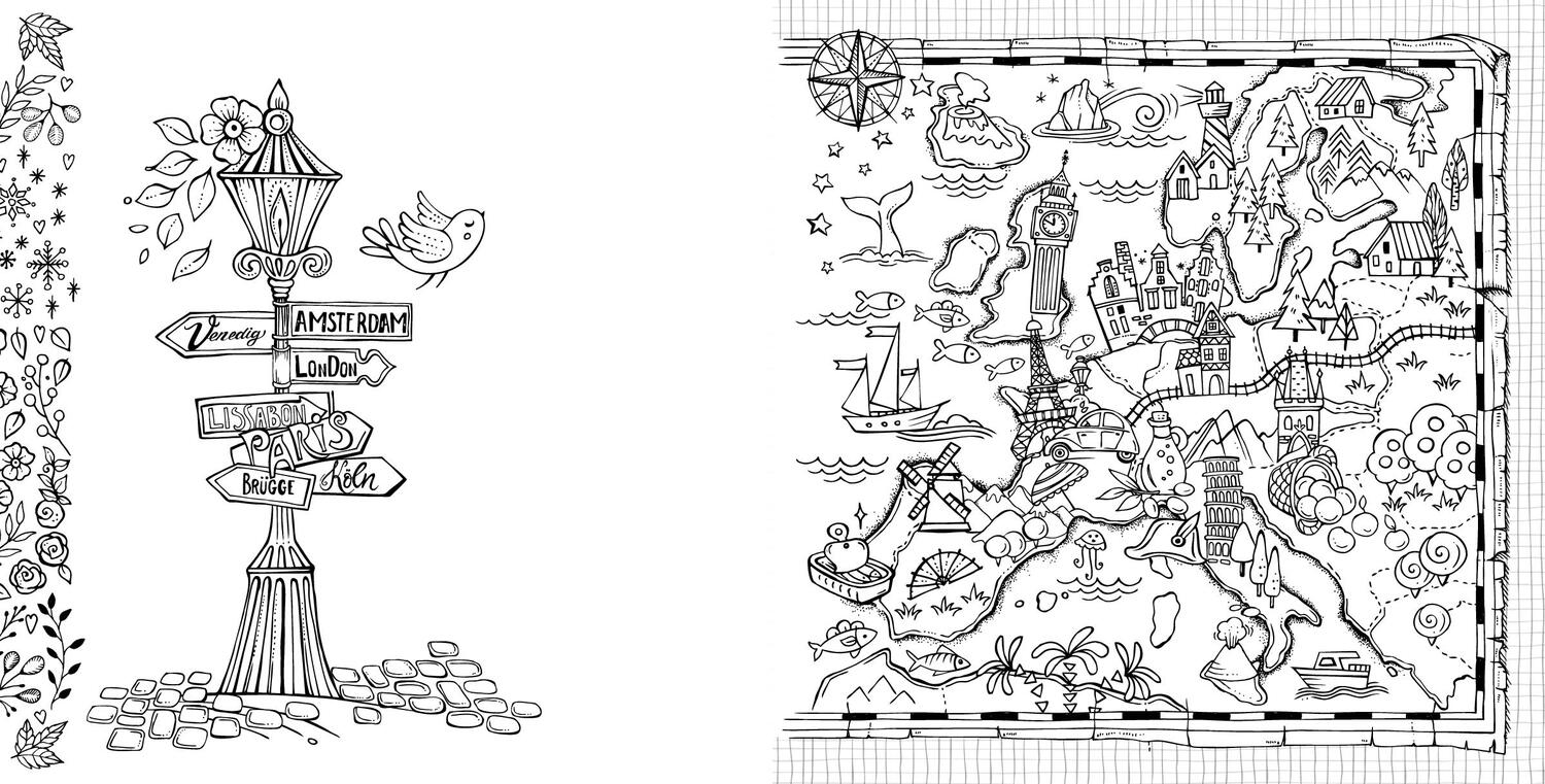 Bild: 9783404617289 | Meine Reise durch Europa | Ausmalen und genießen | Rita Berman | Buch
