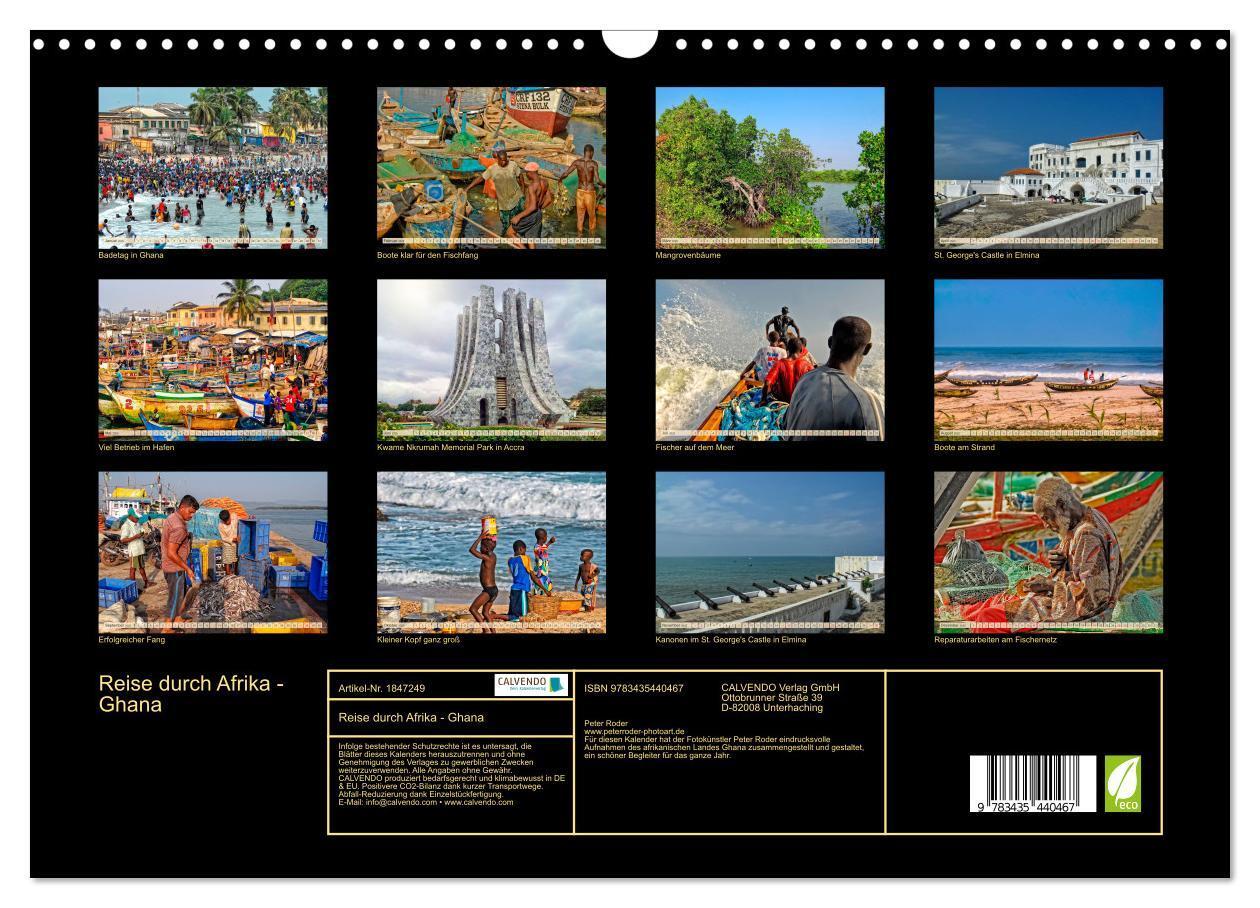 Bild: 9783435440467 | Reise durch Afrika - Ghana (Wandkalender 2025 DIN A3 quer),...