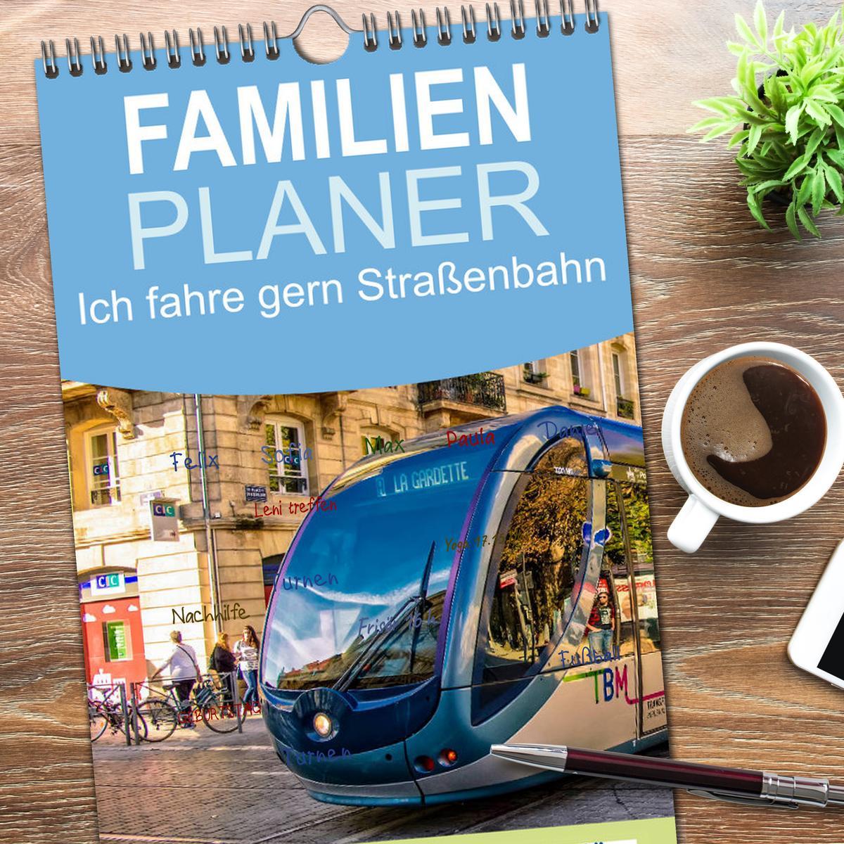 Bild: 9783457122693 | Familienplaner 2025 - Ich fahre gern Straßenbahn mit 5 Spalten...