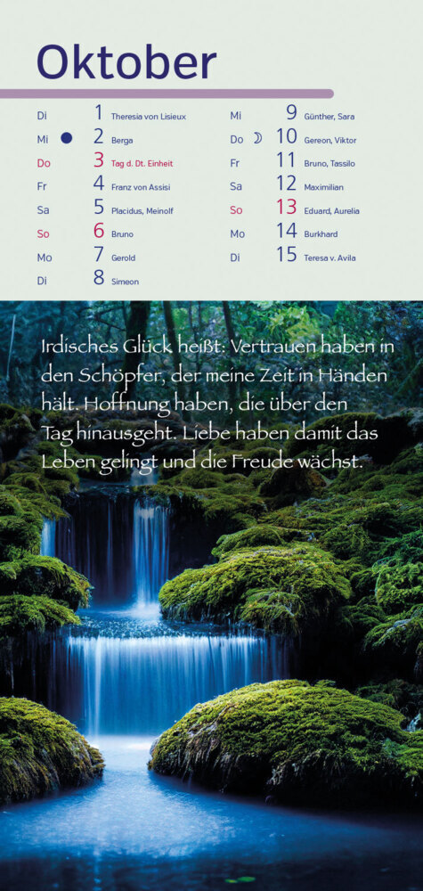 Bild: 9783957482228 | Worte und Gedanken 2024 | Kalender | Spiralbindung | 25 S. | Deutsch