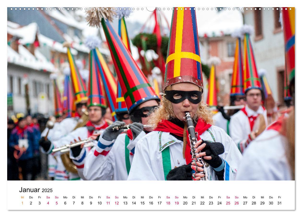 Bild: 9783435105410 | Die Elzacher Fastnacht (Wandkalender 2025 DIN A2 quer), CALVENDO...