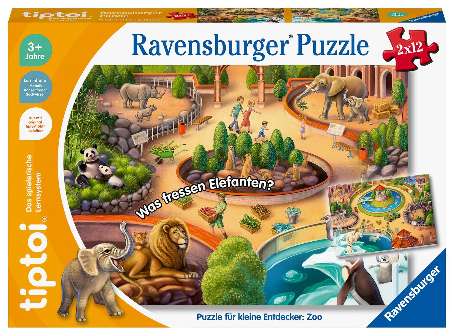 Cover: 4005556001385 | Ravensburger tiptoi Puzzle 00138 Puzzle für kleine Entdecker: Zoo,...