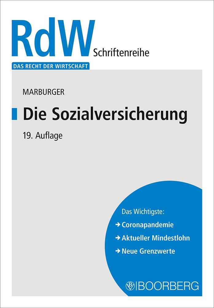 Cover: 9783415072169 | Die Sozialversicherung | Dietmar Marburger | Taschenbuch | 166 S.