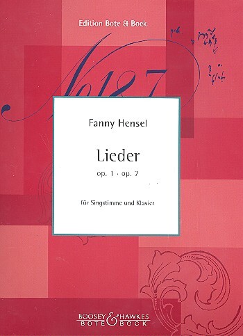 Cover: 9790202515259 | Songs op. 1, op. 7 | Fanny Hensel | Buch | Bote und Bock