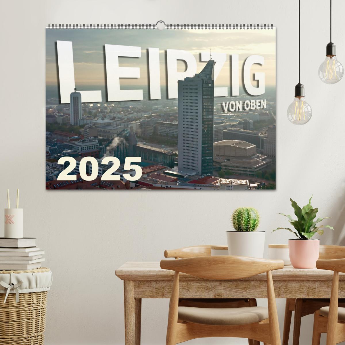 Bild: 9783383988356 | Leipzig von Oben 2025 (Wandkalender 2025 DIN A2 quer), CALVENDO...