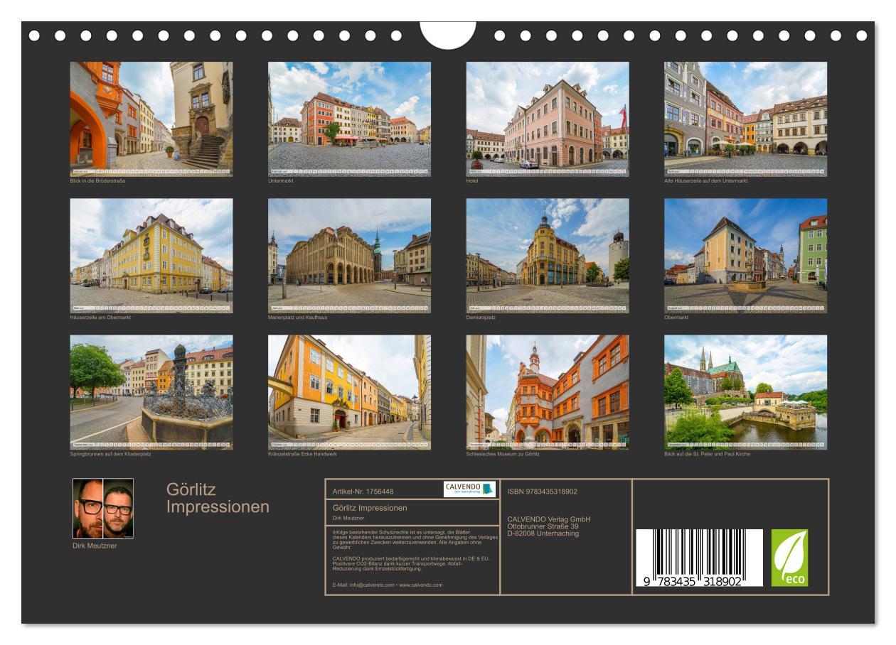 Bild: 9783435318902 | Görlitz Impressionen (Wandkalender 2025 DIN A4 quer), CALVENDO...